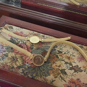 Gold Coin Mesh Bracelets